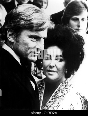 John Warner, Elizabeth Taylor in the 1970s Stock Photo