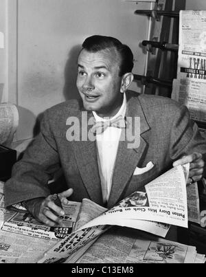 Jack Paar (1918-2004), American television host, 1952. Stock Photo
