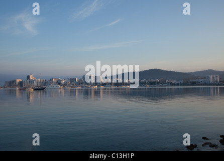 San Antonio in Ibiza at sunset Stock Photo