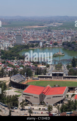 View over a section of Antananarivo. Sometimes abbreviated to Tana. Capital of Madagascar. Stock Photo