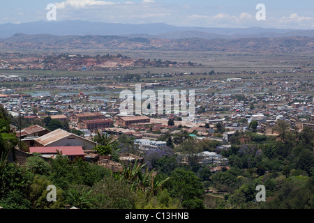 View over a section of Antananarivo. Sometimes abbreviated to Tana. Capital of Madagascar. Stock Photo