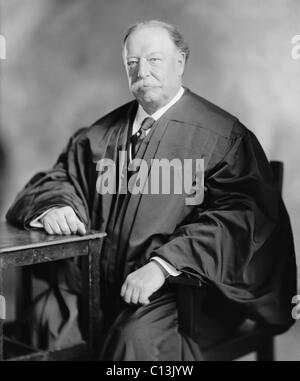 William Howard Taft (1857-1930), tenth Chief Justice of the United States Supreme Court from 1921 through 1930. The former one-term Republican president was appointed by Warren Harding. Stock Photo