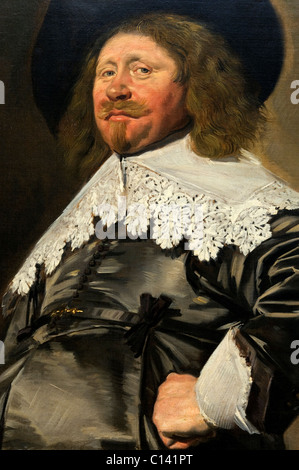 Detail: Portrait of a Man, possibly Nicolaes Pietersz Duyst van Voorhout (born about 1600, died 1650), ca. 1636–38, by Frans Hal Stock Photo