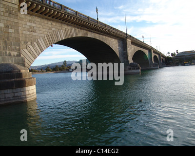 The original London Bridge in its current location at Lake Havasu City, Arizona Stock Photo