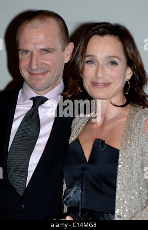 Ralph Fiennes and Kristin Scott Thomas  attend the Santa Barbara Film Festival  Santa Barbara, California - 27.01.09 Stock Photo