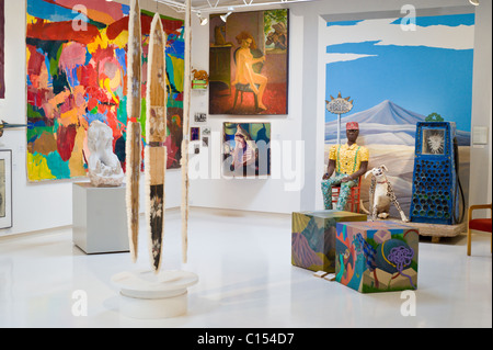 Interior view - Anderson Museum of Contemporary Art in Roswell, New Mexico. Stock Photo