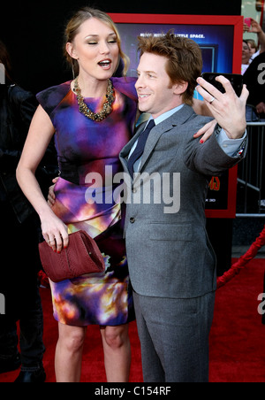 SETH GREEN & CLARE GRANT MARS NEEDS MOMS WORLD PREMIERE. DISNEY HOLLYWOOD LOS ANGELES CALIFORNIA USA 06 March 2011 Stock Photo