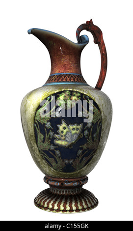 Chinese Porcelain Vase On White Background. 3d render Stock Photo - Alamy