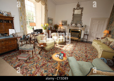 Village of Mey, Scotland. The Castle of Mey drawing room Stock Photo ...