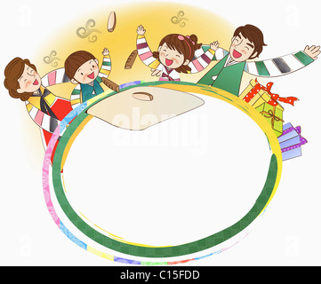 scene of Korean traditional holidays Stock Photo