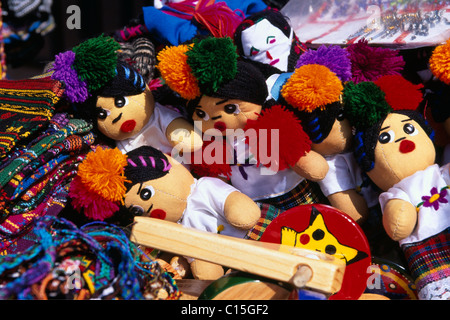 Souvenir dolls, Playa del Carmen, Riviera Maya, Mayan Riviera, Yucatan, Mexico Stock Photo