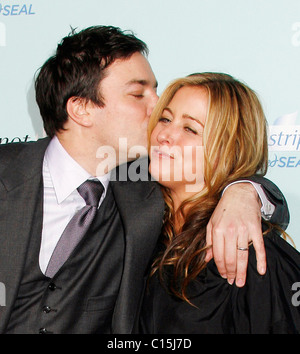 Jimmy Fallon, Nancy Juvonen attends the Los Angeles Premiere of 'He's Just Not That Into You' held the Grauman's Chinese Stock Photo