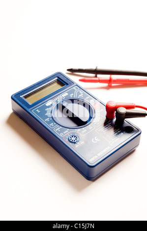 digital multimeter isolated Stock Photo