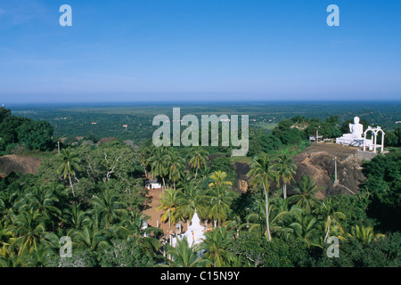 Temple, Sila Rock, Mihintale, Sri Lanka, South Asia Stock Photo