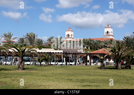 THE GARDENS OF BOULEVARD EL FARO AT MASPALOMAS ON THE ISLAND OF GRAN CANARIA. Stock Photo