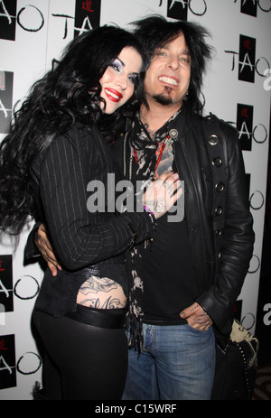 Kat Von D and Nikki Sixx Kat Von D celebrates the launch of her new