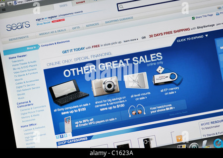 Sears online store website Stock Photo
