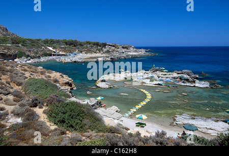 Thassos Beach, Rhodes, Dodecanese Islands, Greece, Europe Stock Photo