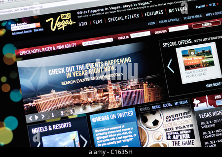 Las Vegas official tourism website Stock Photo