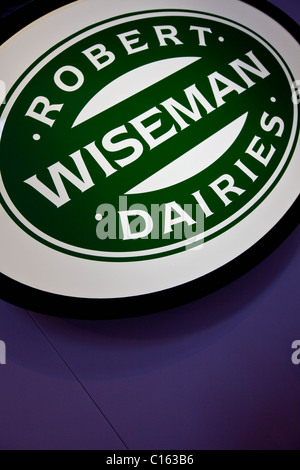 Robert Wiseman Dairies Sign Stock Photo