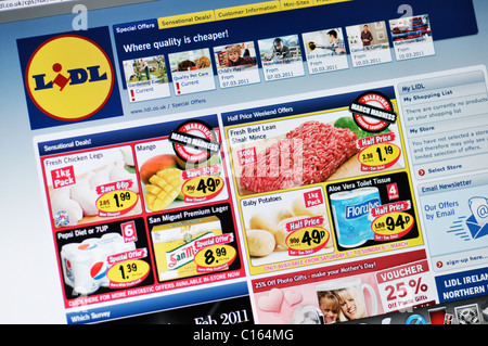 lidl online shopping web site Stock Photo - Alamy