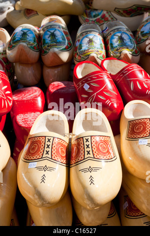 Famous traditional Dutch wooden clogs Stock Photo