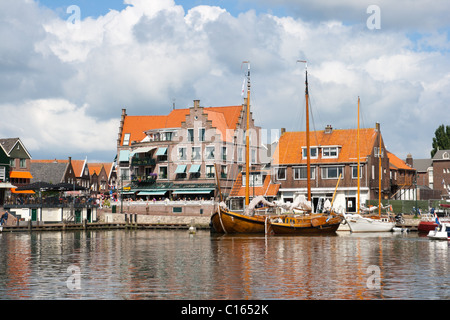 Touristic town of Volendam in Holland Stock Photo