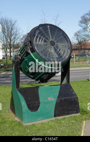 A searchlight on display at Manston Kent international airport Stock Photo