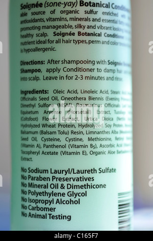 The ingredient list on this shampoo bottle also states what each ingredient  is used for. : r/mildlyinteresting