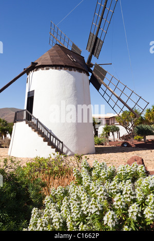 The traditional windmill at the Antigua Windmill Craft Centre, on the Canary Island of Fuerteventura Stock Photo