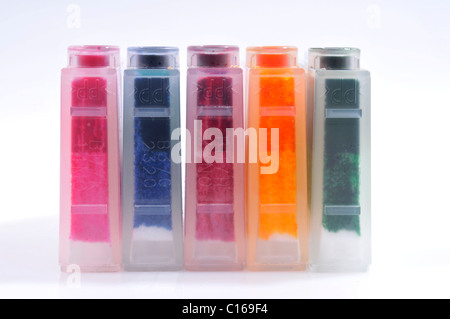 Empty ink cartridges of an inkjet printer Stock Photo