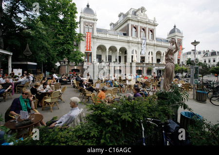 Filmmuseum building and cafe in Vondelpark, Amsterdam, the Netherlands, Europe Stock Photo