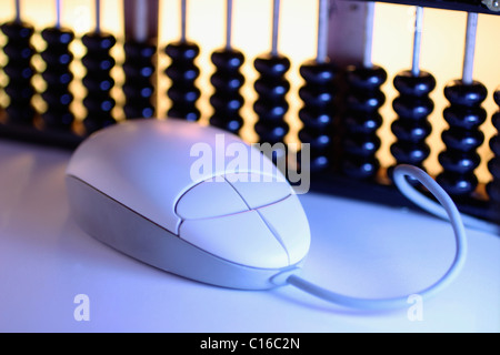Computer mouse and abacus