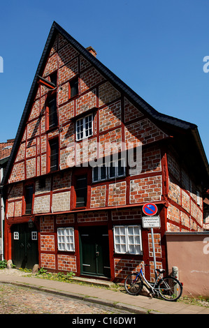 Old timbered house, Lueneburg, Lower Saxony, Germany, Europe Stock Photo