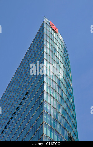 BahnTower, corporate headquarters of the Deutsche Bahn AG, Potsdamer Platz, Berlin, Germany, Europe Stock Photo