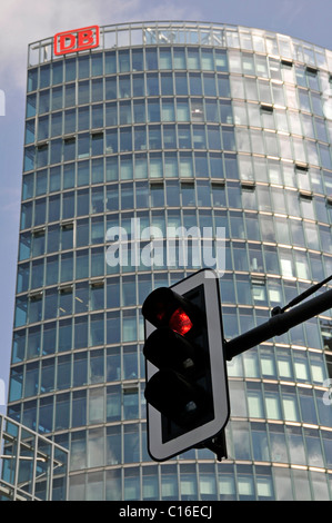 BahnTower, corporate headquarters of the Deutsche Bahn AG, Potsdamer Platz, Berlin, Germany, Europe Stock Photo