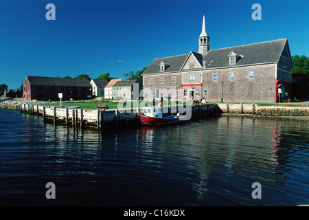 Historic harbour of Shelburne, Nova Scotia, Canada, North America Stock Photo