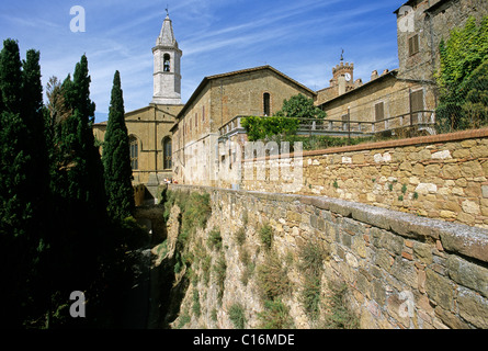 Santa Maria Assunta Cathedral, Pienza, Siena Province, Tuscany, Italy, Europe Stock Photo