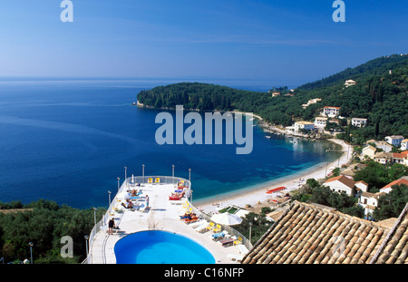 Kalami Beach, Corfu, Ionian Islands, Greece, Europe Stock Photo