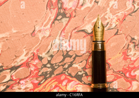 classical fountain pen Stock Photo