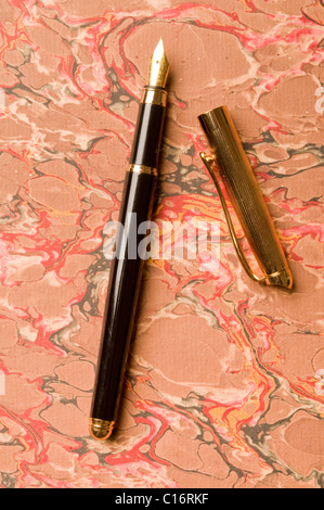 classical fountain pen Stock Photo