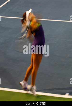 Tennis player Ana Ivanovic of Serbia in action Stock Photo