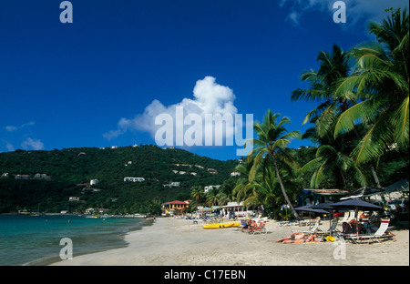 Cane Garden Bay on Tortola Island, British Virgin Islands, Caribbean Stock Photo