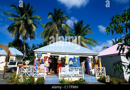 Colourful shop in Roadtown on Tortola Island, British Virgin Islands, Caribbean Stock Photo