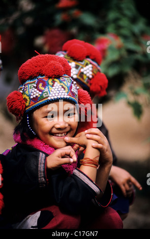 Thailand, Chiang Mai province, a Yao little girl Stock Photo