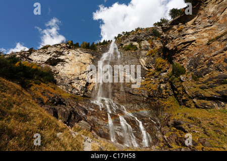 Fallbach waterfall in the Maltatal Valley, Malta, Carinthia, Austria, Europe Stock Photo