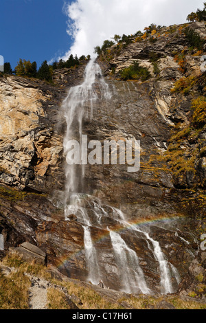 Fallbach waterfall in the Maltatal Valley, Malta, Carinthia, Austria, Europe Stock Photo