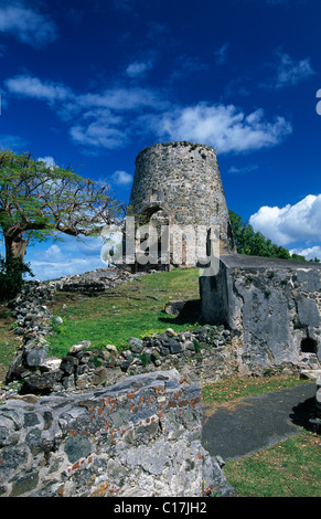 Annaberg Sugar Mill Ruins, St. John Island, United States Virgin Islands, Caribbean Stock Photo