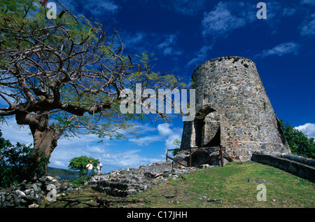 Annaberg Sugar Mill Ruins, St. John Island, United States Virgin Islands, Caribbean Stock Photo