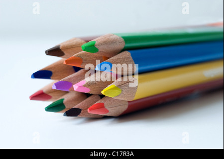 Coloured crayons Stock Photo